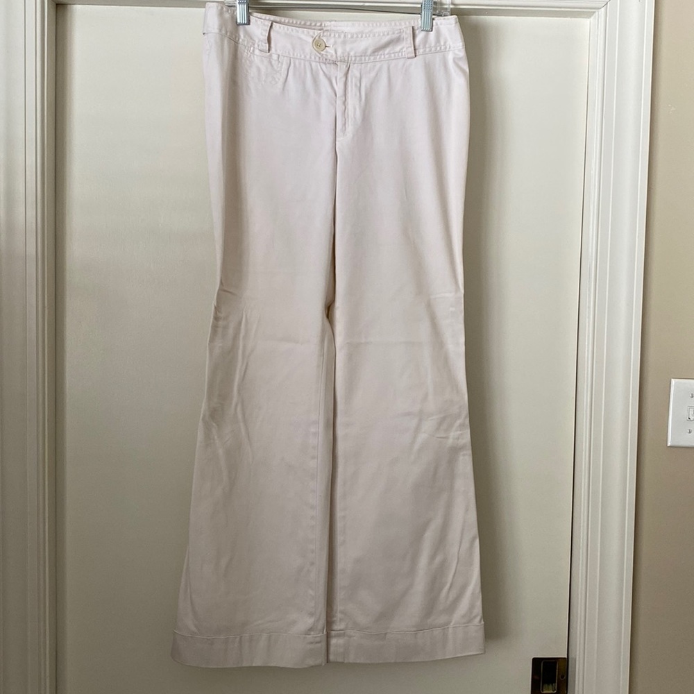 Banana Republic Cream khakis Martin Fit Size 10